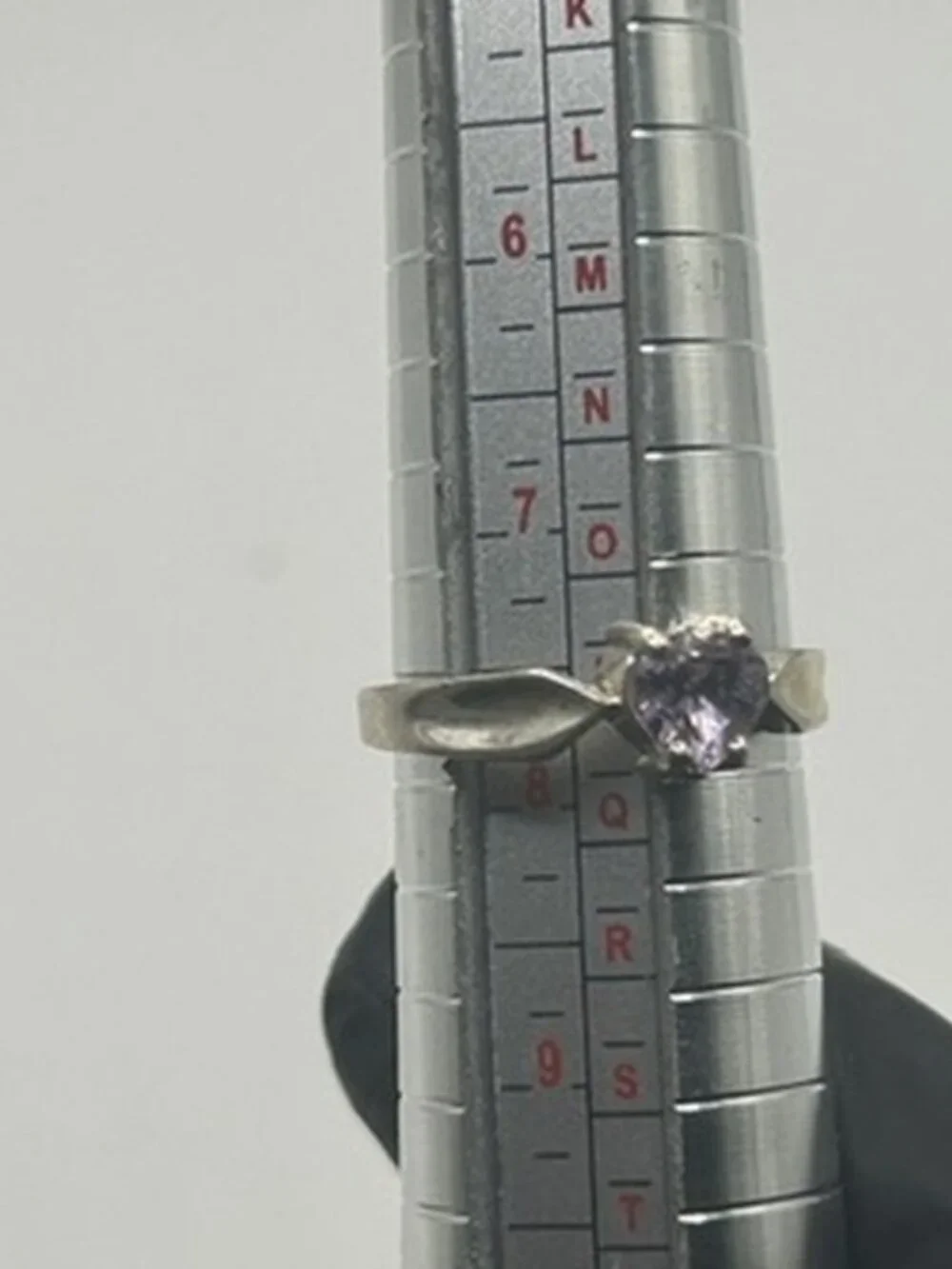Vintage 925 Sterling Silver Amethyst Ring Womens Light Purple Stone Stamped